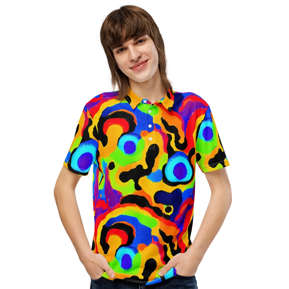 Acid Atelier on Men's Slim Fit Polo Shirt — Front