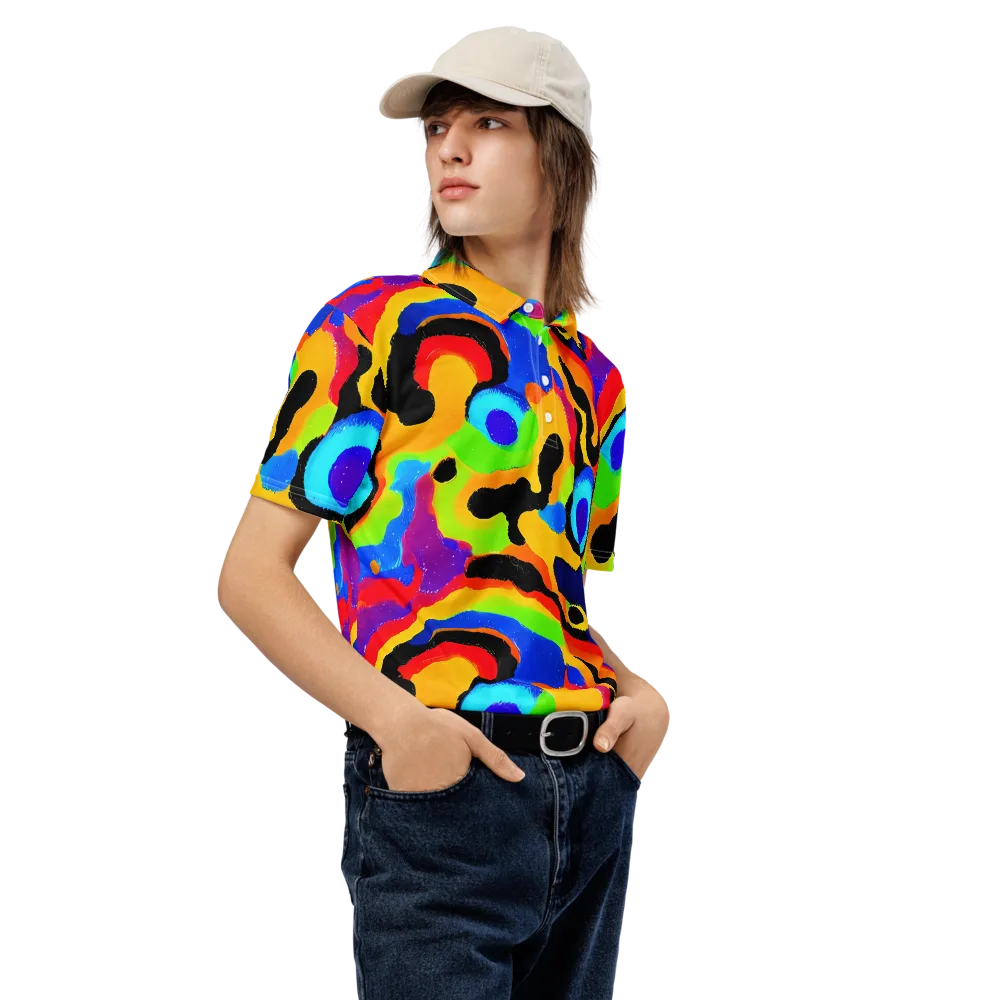Acid Atelier on Men's Slim Fit Polo Shirt — Right Front