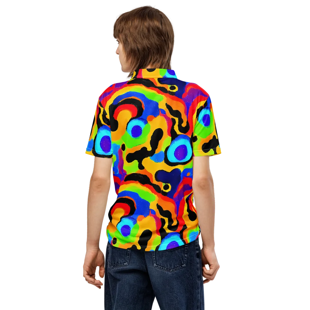 Acid Atelier on Men's Slim Fit Polo Shirt — Back