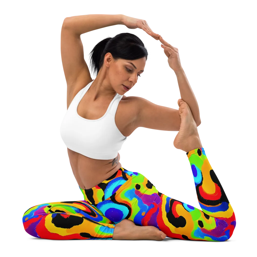 Acid Atelier on Yoga Leggings — Front