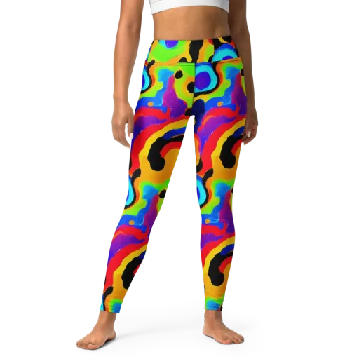 Acid Atelier on a Yoga Leggings