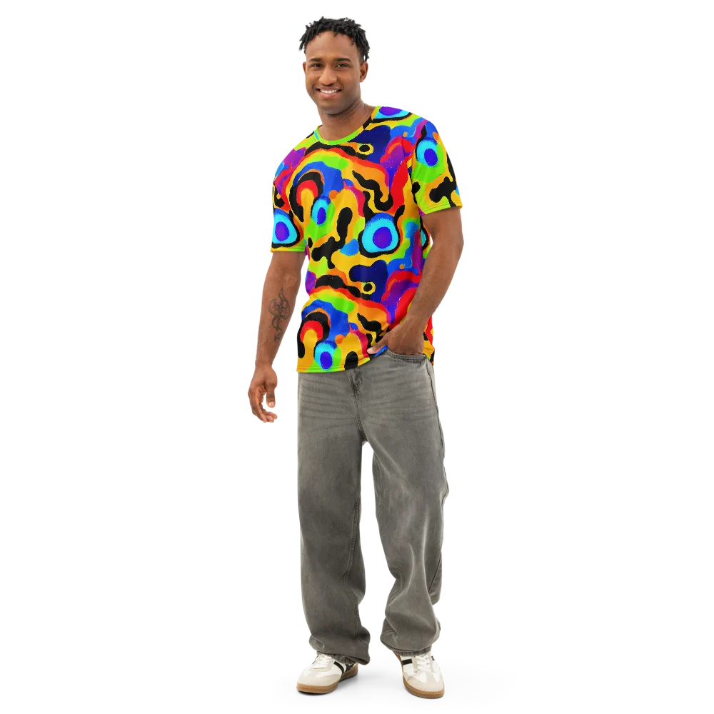 Acid Atelier on Men's Cotton Crew Neck T-Shirt — Front