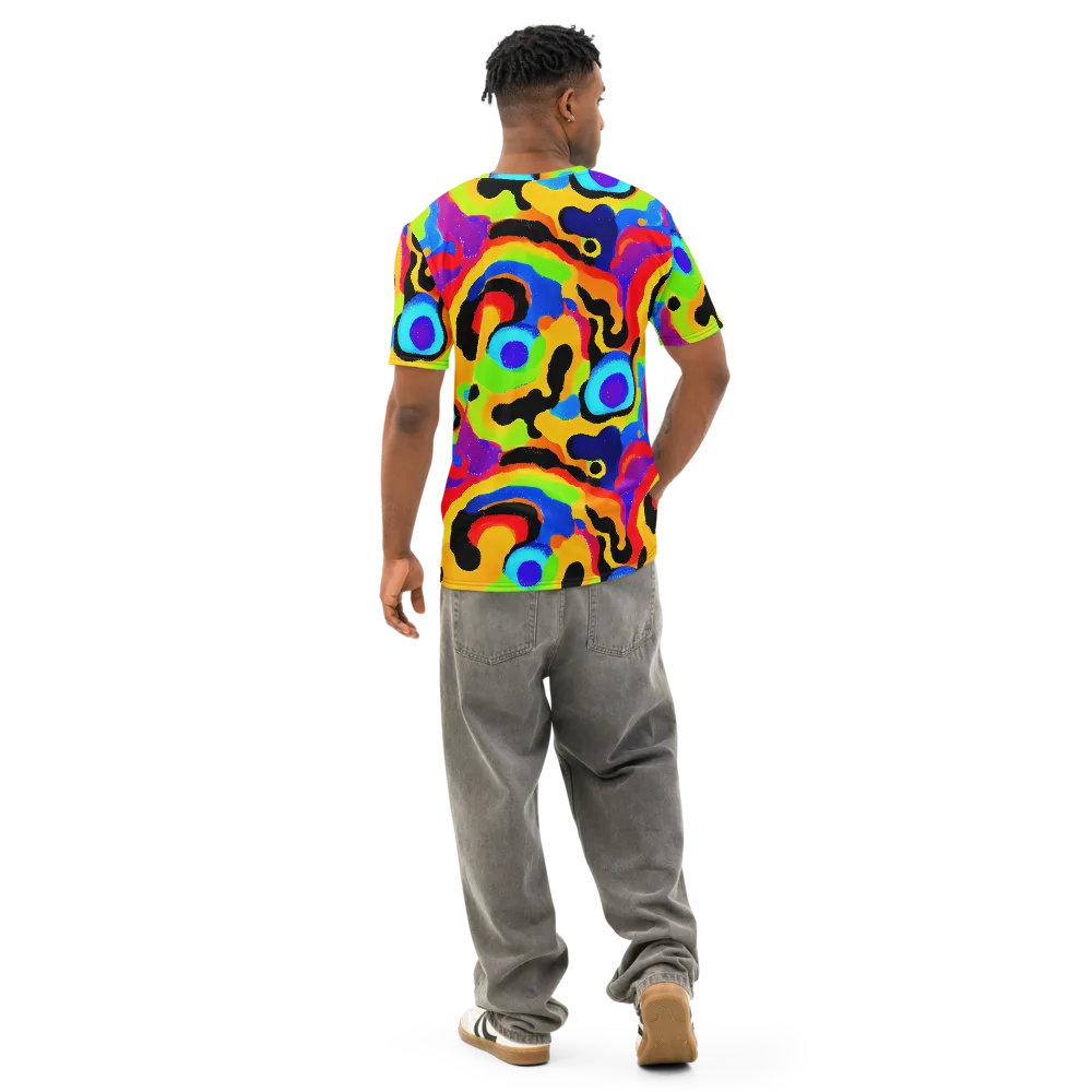 Acid Atelier on Men's Cotton Crew Neck T-Shirt — Back