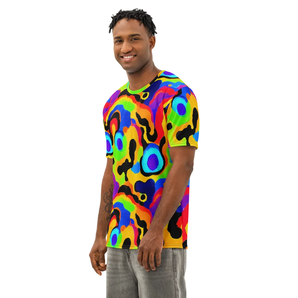 Acid Atelier on Men's Cotton Crew Neck T-Shirt — Left Front