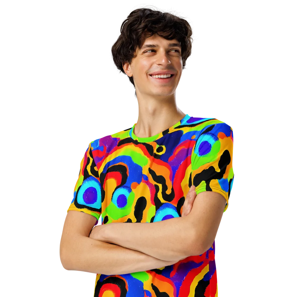 Acid Atelier on Men's Crew Neck T-Shirt — Left Front