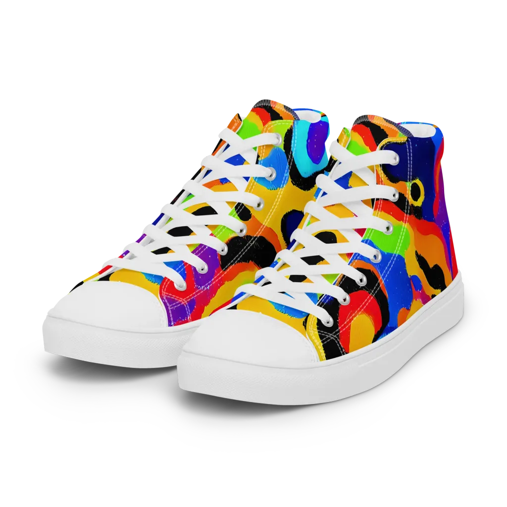 Acid Atelier on Women's High Top Canvas Shoes — Left Front