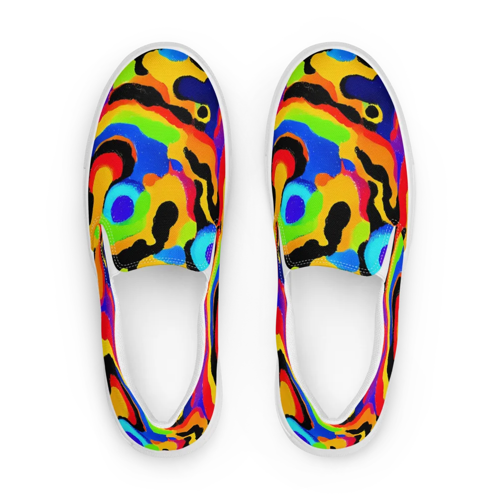 Acid Atelier on Men's Slip-On Canvas Shoes — Front