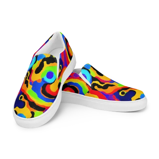 Acid Atelier on a Men's Slip-On Canvas Shoes