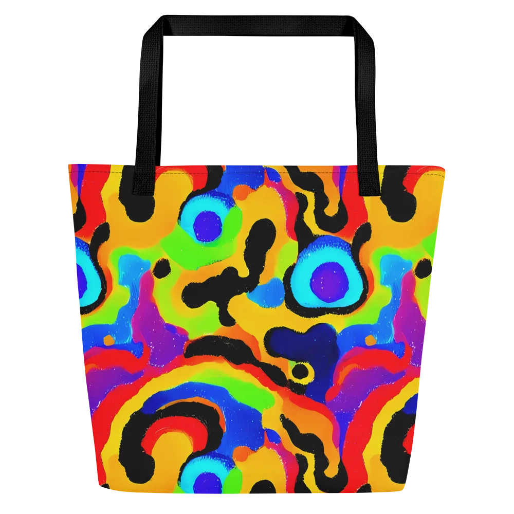Acid Atelier on Large Tote Bag W/ Pocket — Front