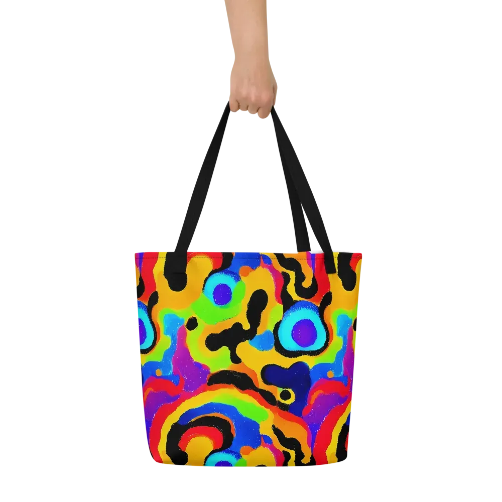 Acid Atelier on Large Tote Bag W/ Pocket — Front