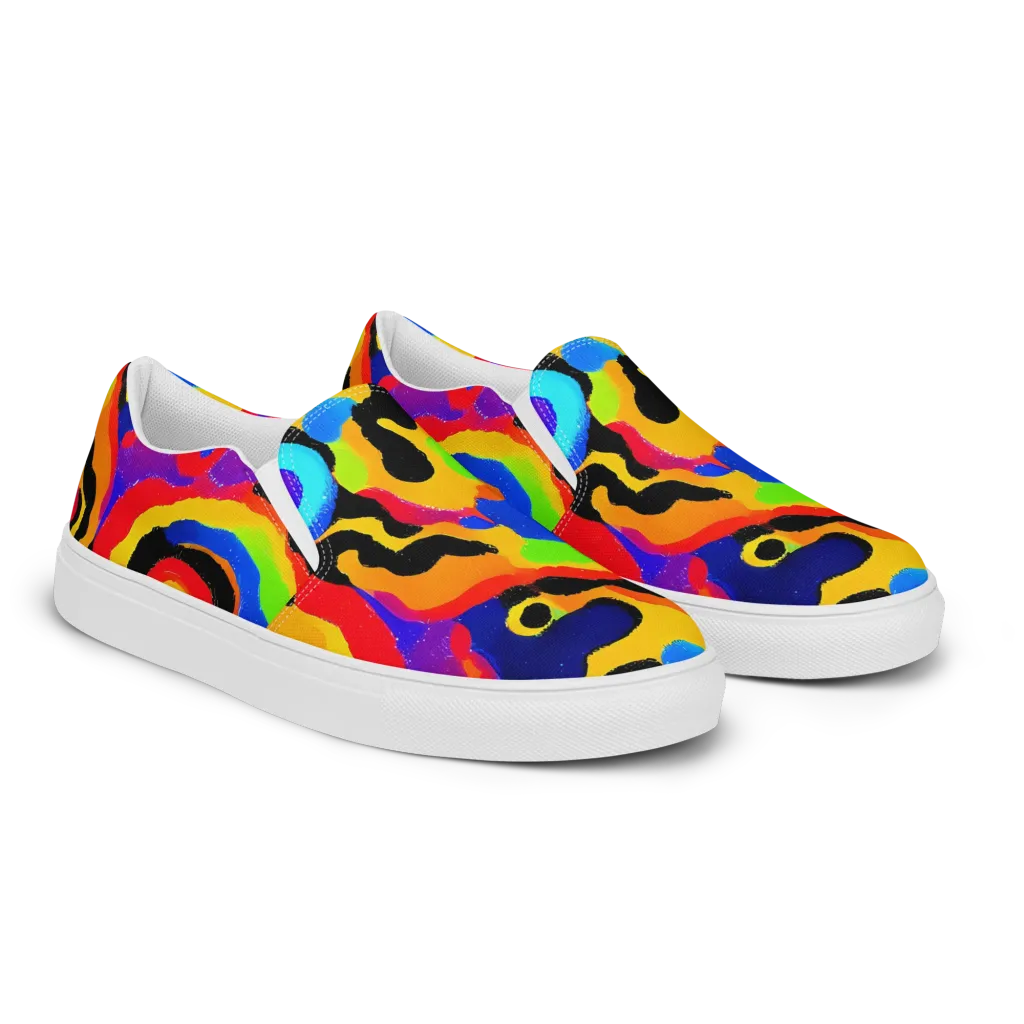 Acid Atelier on Women's Slip-On Canvas Shoes — Right Front
