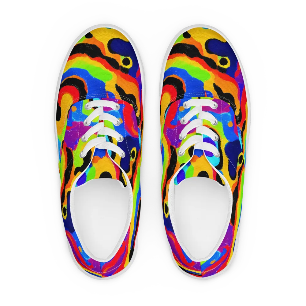 Acid Atelier on Men's Lace-Up Canvas Shoes — Front