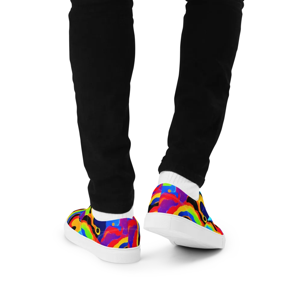 Acid Atelier on Men's Lace-Up Canvas Shoes — Back