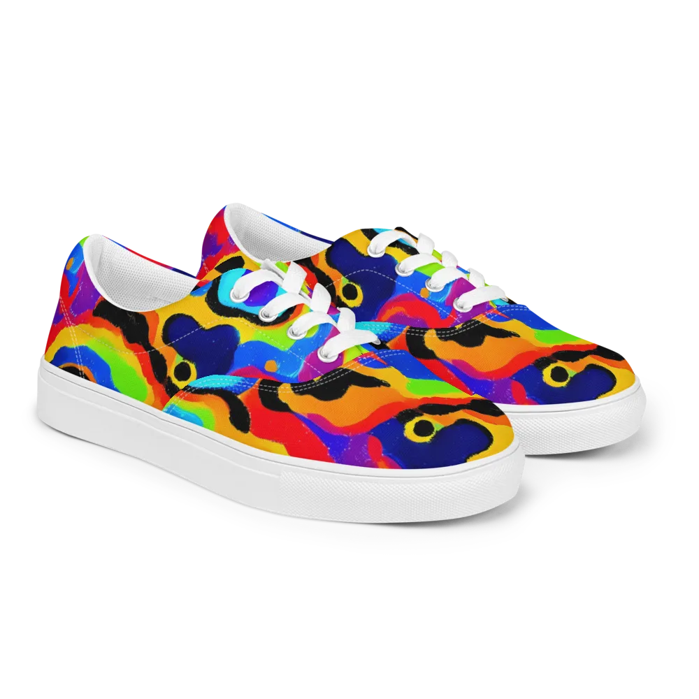 Acid Atelier on Men's Lace-Up Canvas Shoes — Right Front