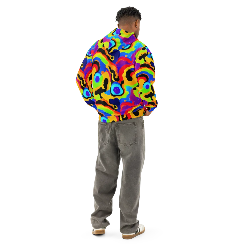 Acid Atelier on Cotton Hoodie — Back