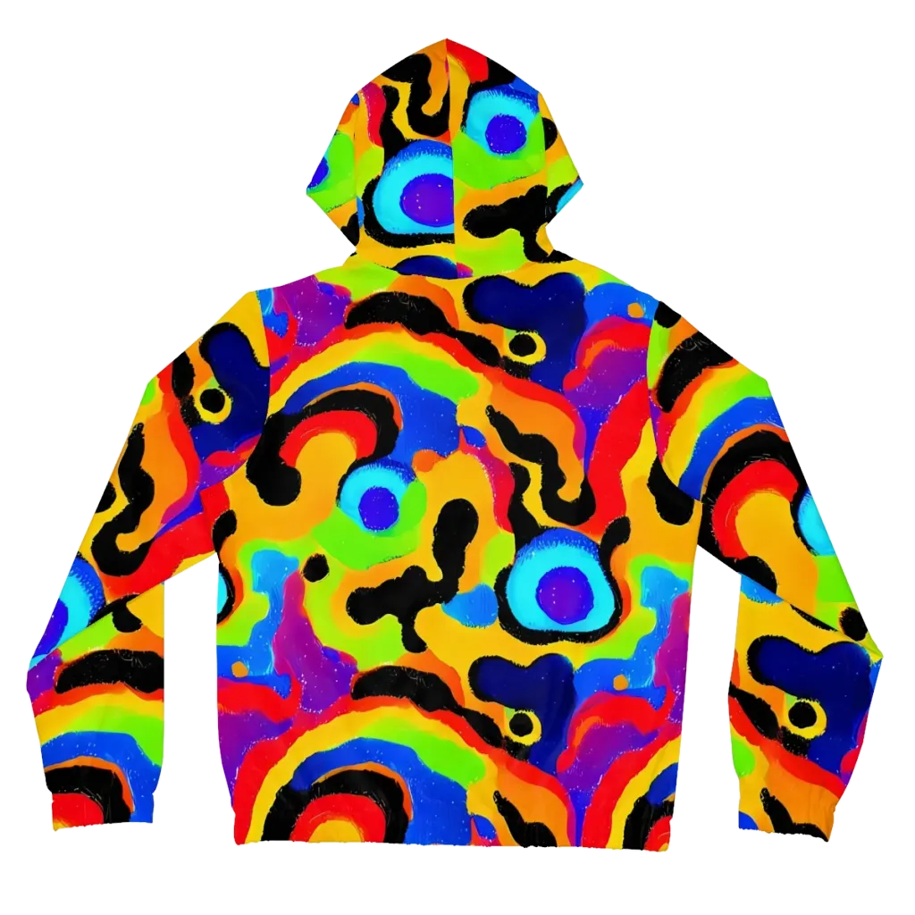 Acid Atelier on Women's Full-Zip Hoodie — Back