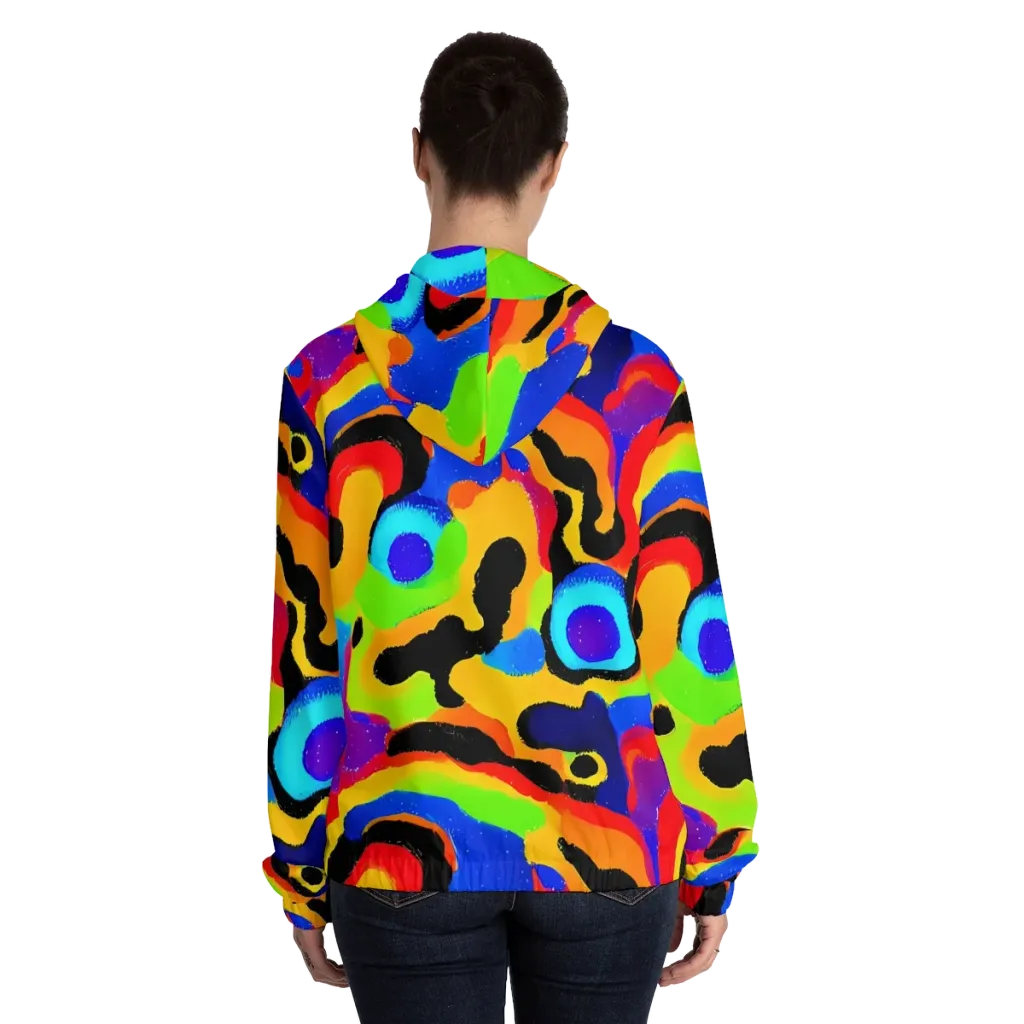 Acid Atelier on Women's Full-Zip Hoodie — Back On Person