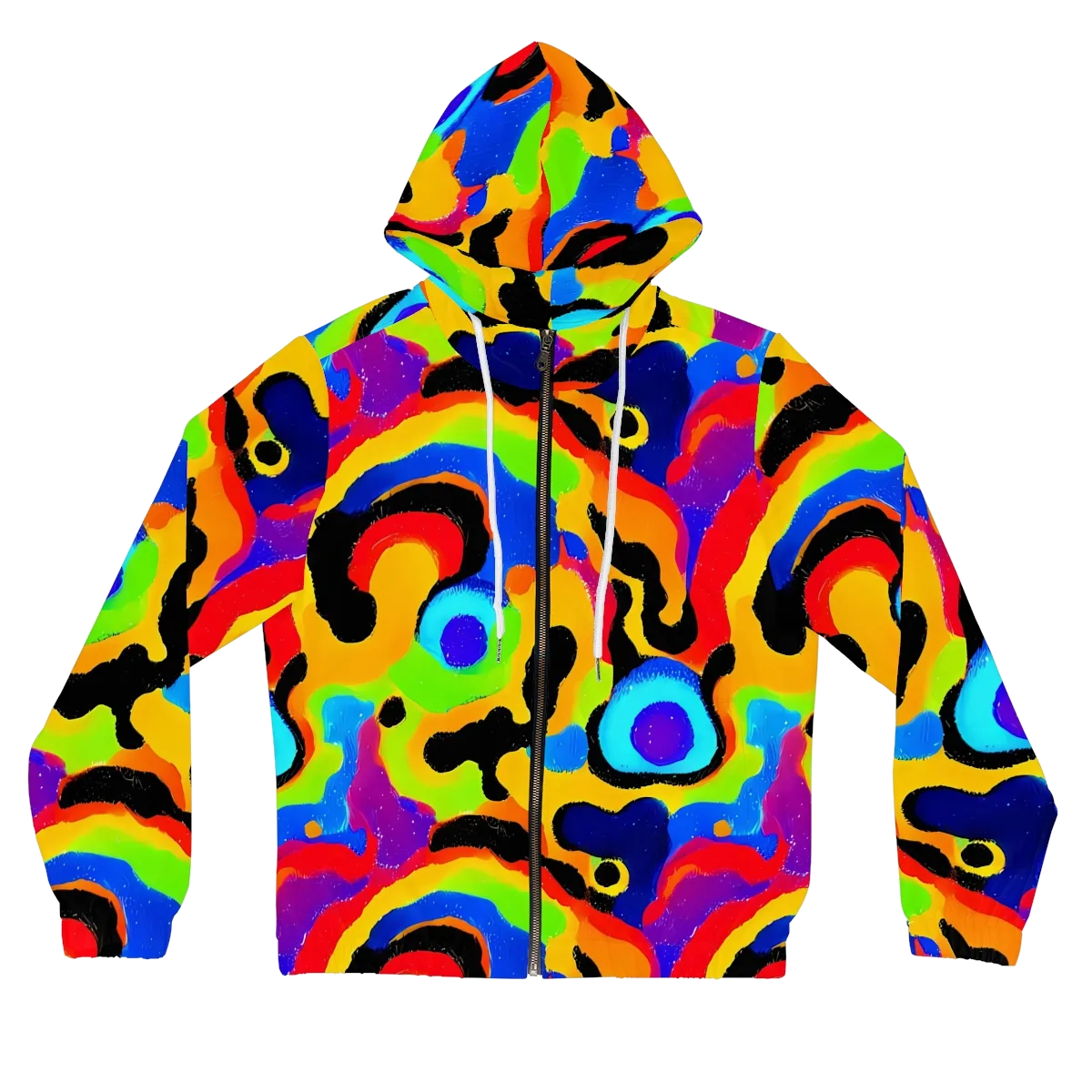 Acid Atelier on Women's Full-Zip Hoodie — Front