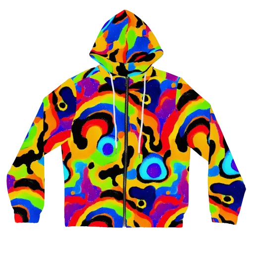 Acid Atelier on a Women's Full-Zip Hoodie
