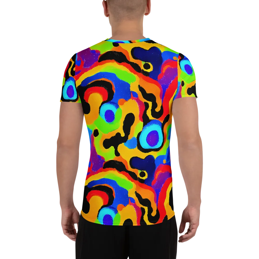 Acid Atelier on Men's Athletic T-Shirt — Back