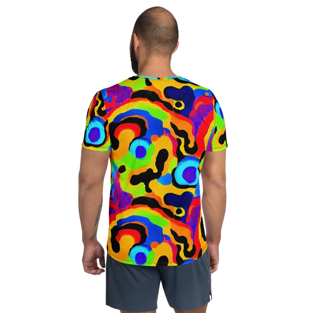 Acid Atelier on Men's Athletic T-Shirt — Back