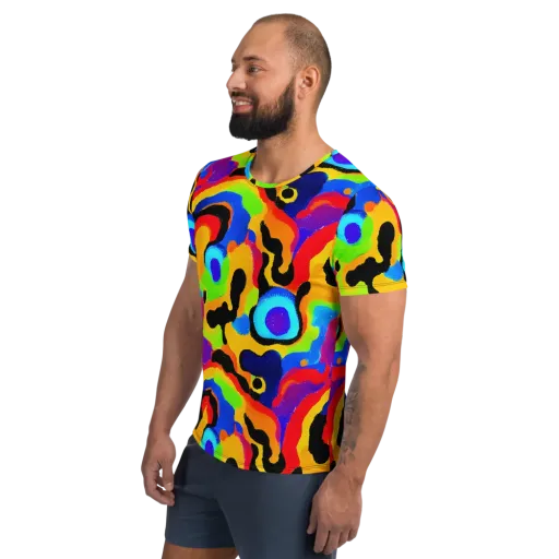 Acid Atelier on a Men's Athletic T-Shirt
