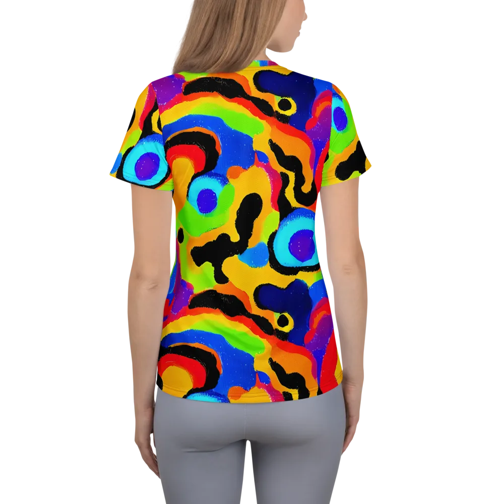 Acid Atelier on Women's Athletic T-Shirt — Back
