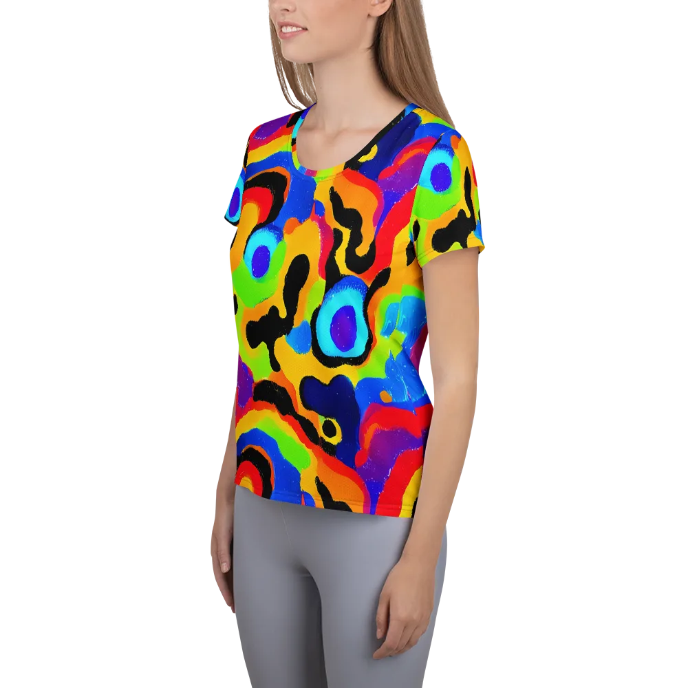 Acid Atelier on Women's Athletic T-Shirt — Left