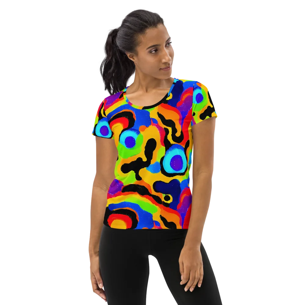 Acid Atelier on Women's Athletic T-Shirt — Front