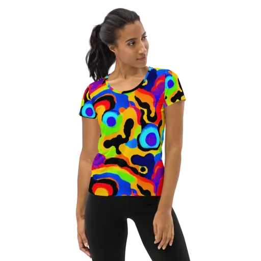 Acid Atelier on a Women's Athletic T-Shirt