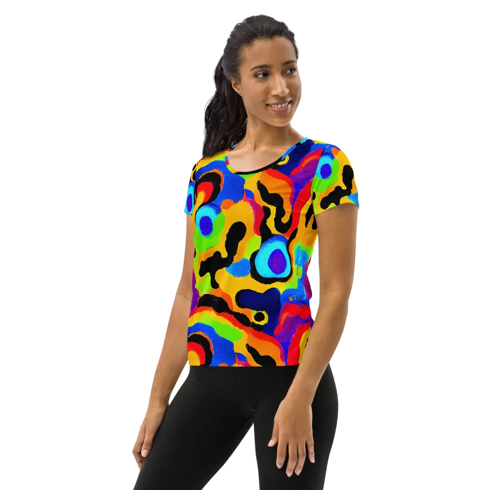 Acid Atelier on Women's Athletic T-Shirt — Left