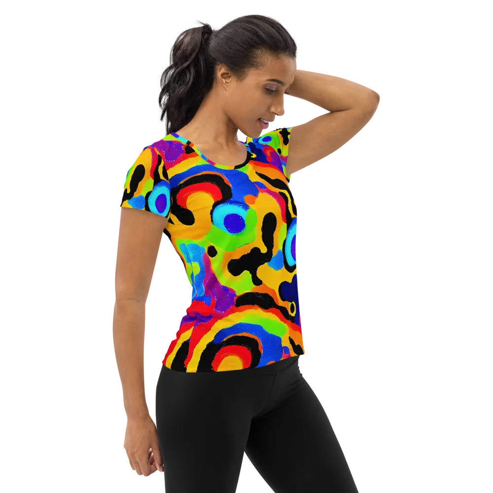 Acid Atelier on Women's Athletic T-Shirt — Right