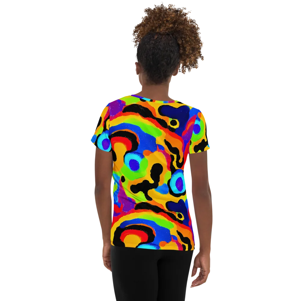 Acid Atelier on Women's Athletic T-Shirt — Back