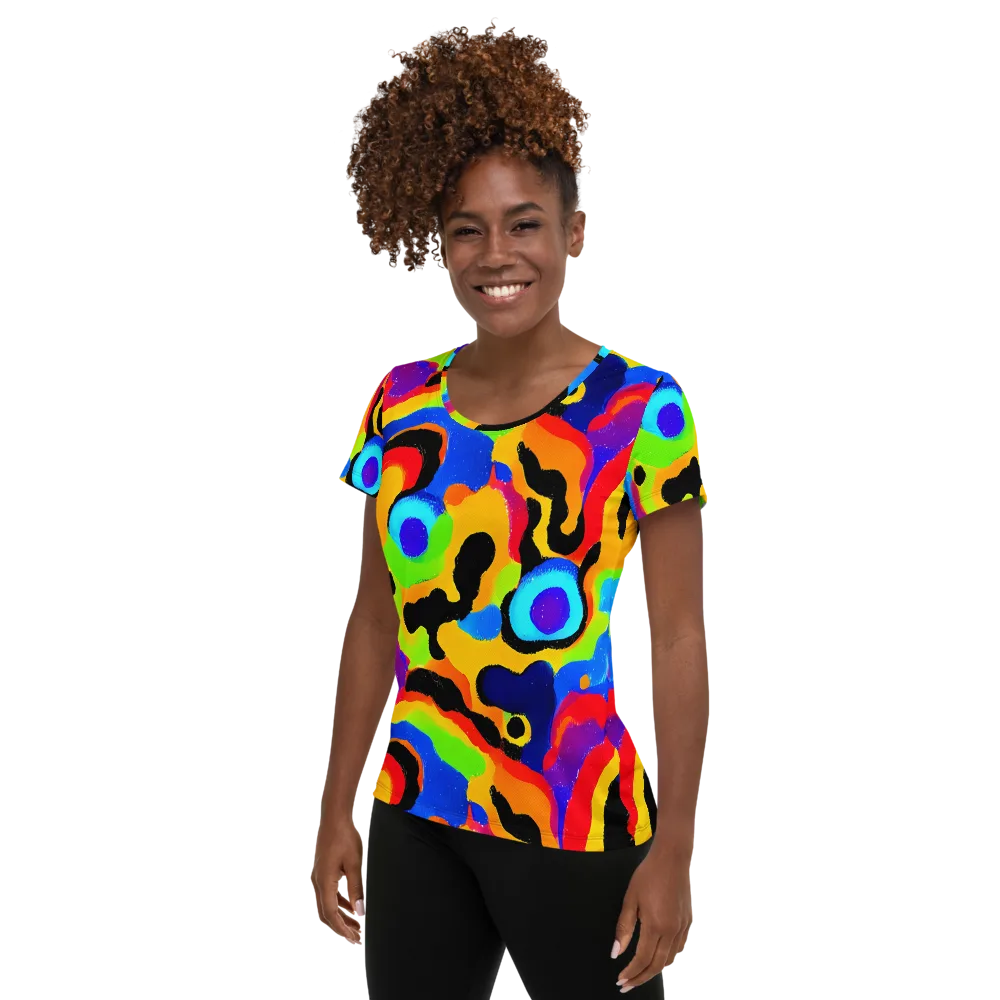 Acid Atelier on Women's Athletic T-Shirt — Left