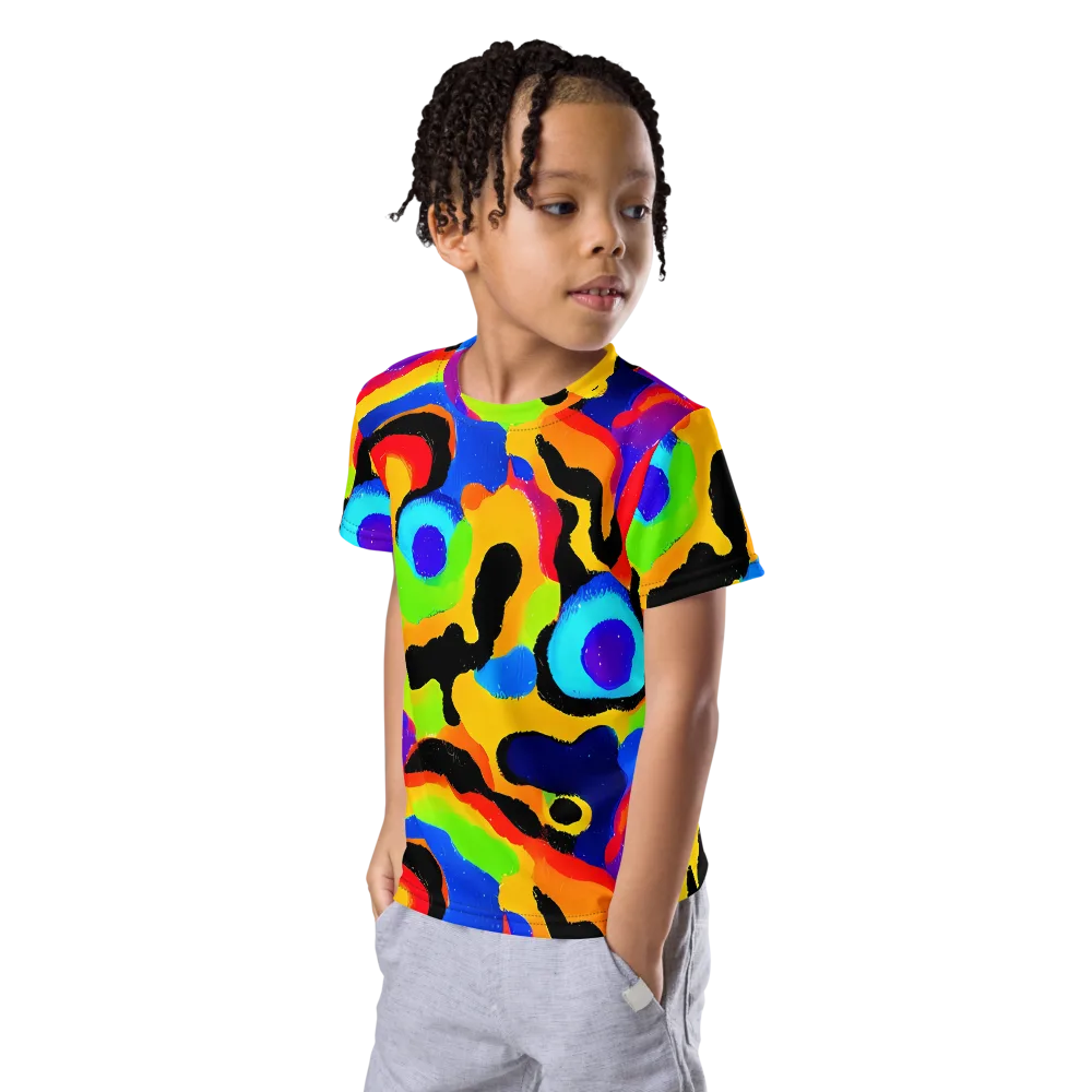 Acid Atelier on Kids Crew Neck T-Shirt — Left Front