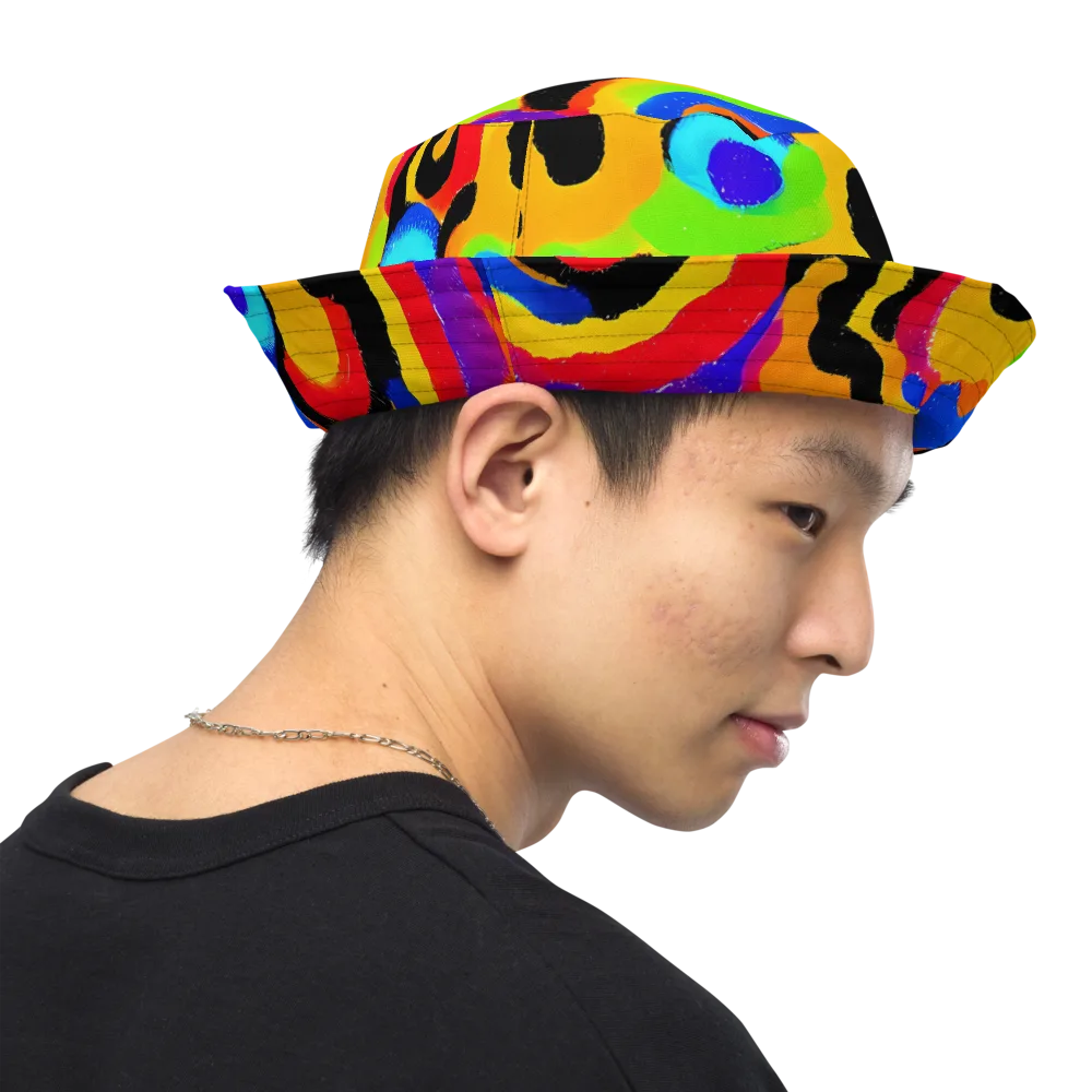 Acid Atelier on Reversible Bucket Hat — Right Outside