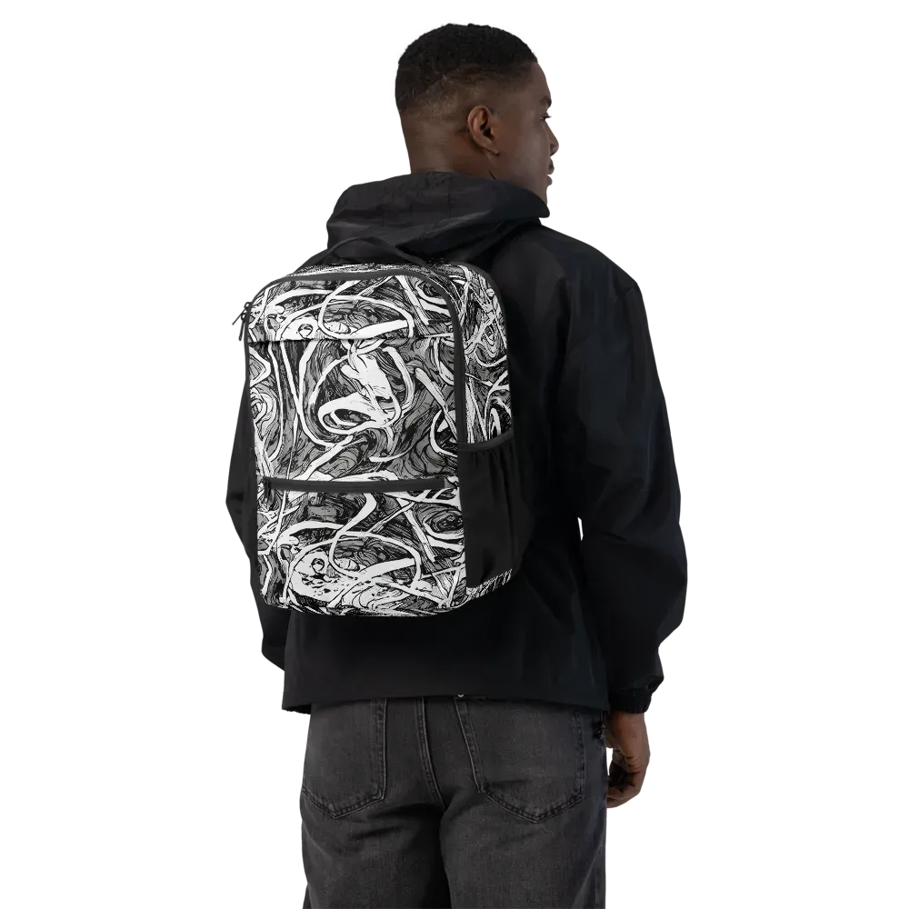 Inkstorm Flow on Utility Backpack — Back