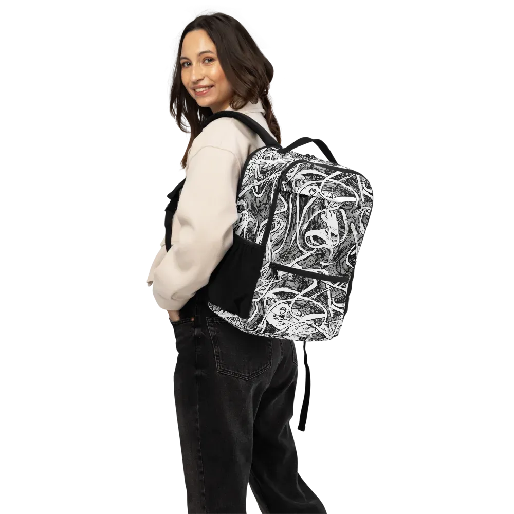 Inkstorm Flow on Utility Backpack — Back