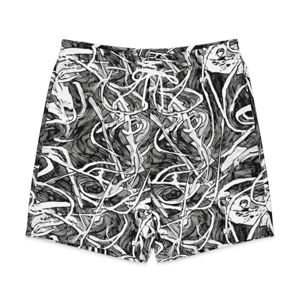 Inkstorm Flow on Men's Board Shorts — Front
