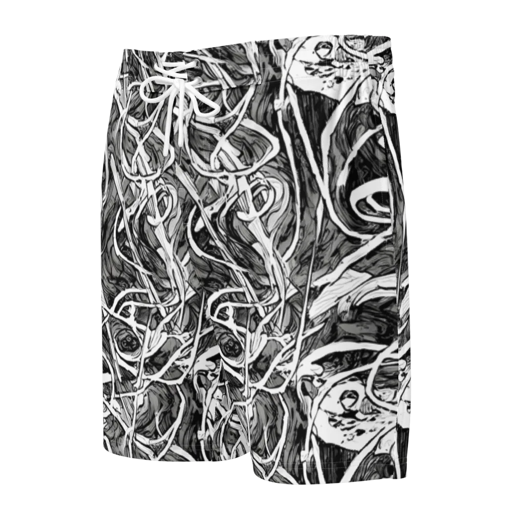 Inkstorm Flow on Men's Board Shorts — Front