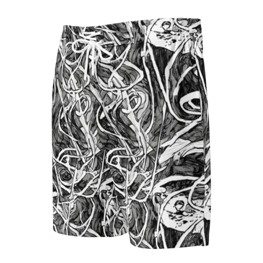 Inkstorm Flow on a Men's Board Shorts