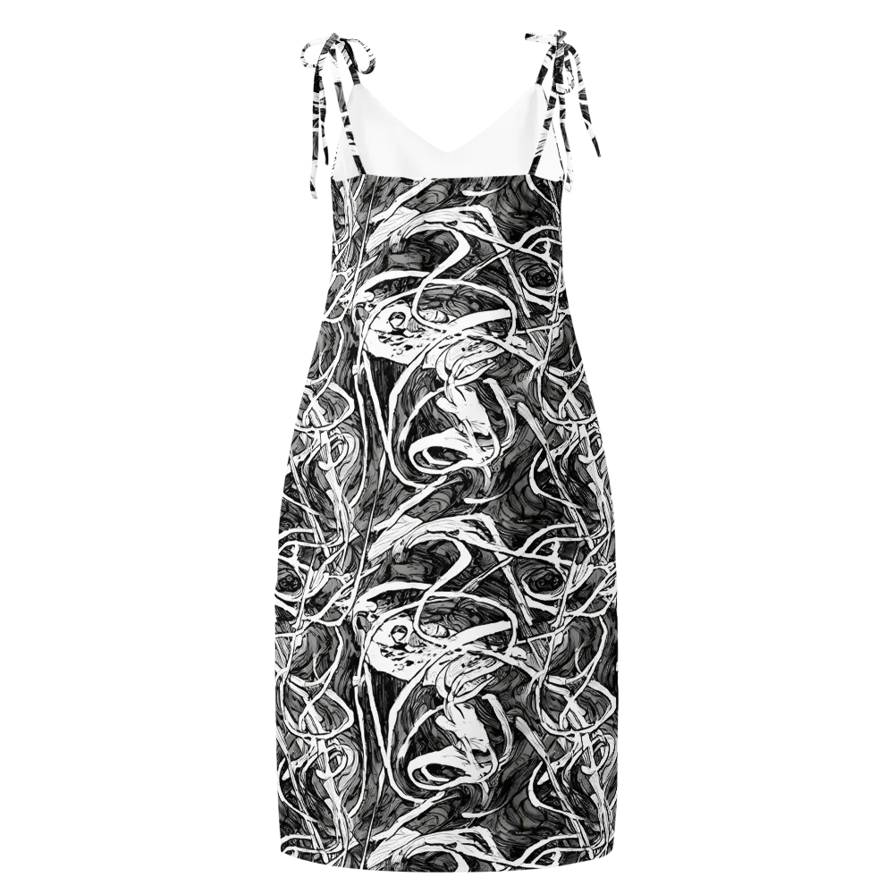 Inkstorm Flow on Slip Dress — Back