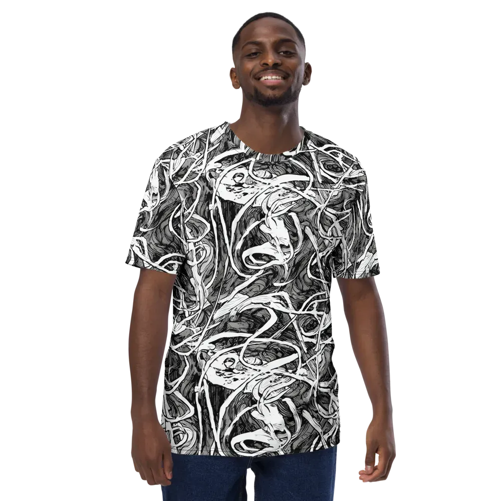 Inkstorm Flow on Men's Crew Neck T-Shirt — Front