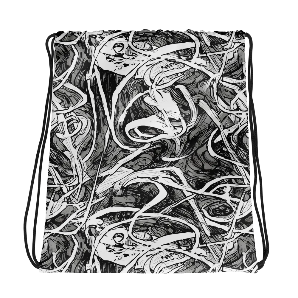 Inkstorm Flow on Drawstring Bag — Photo