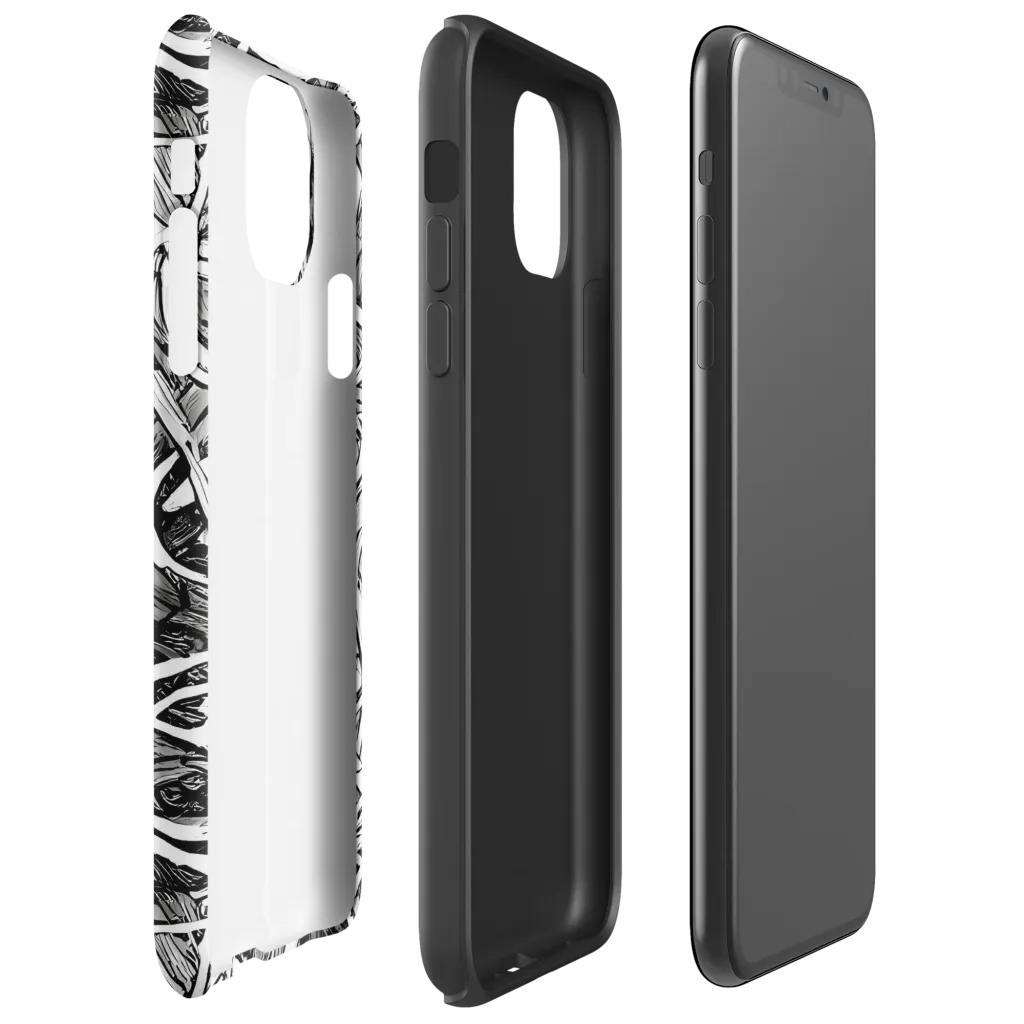 Inkstorm Flow on Tough Case for iPhone® — Right