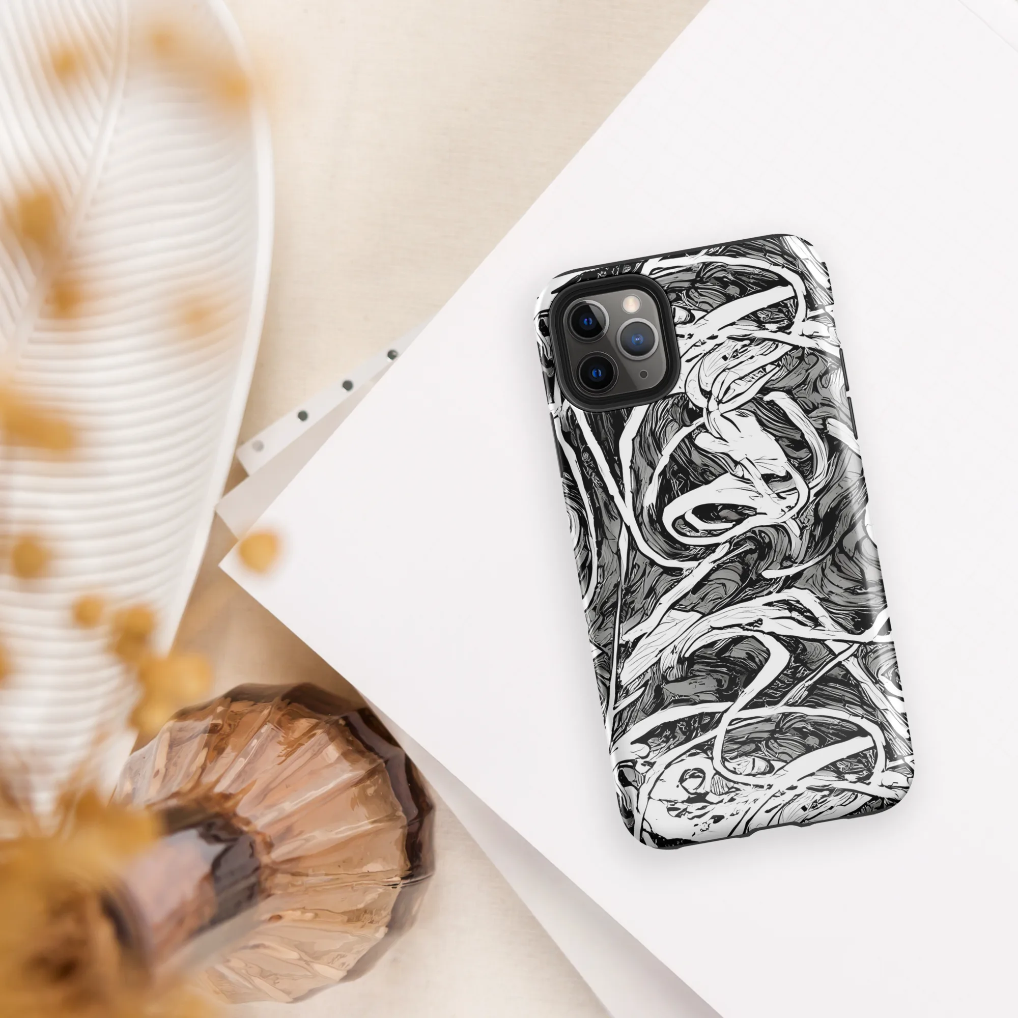 Inkstorm Flow on Tough Case for iPhone® — Front