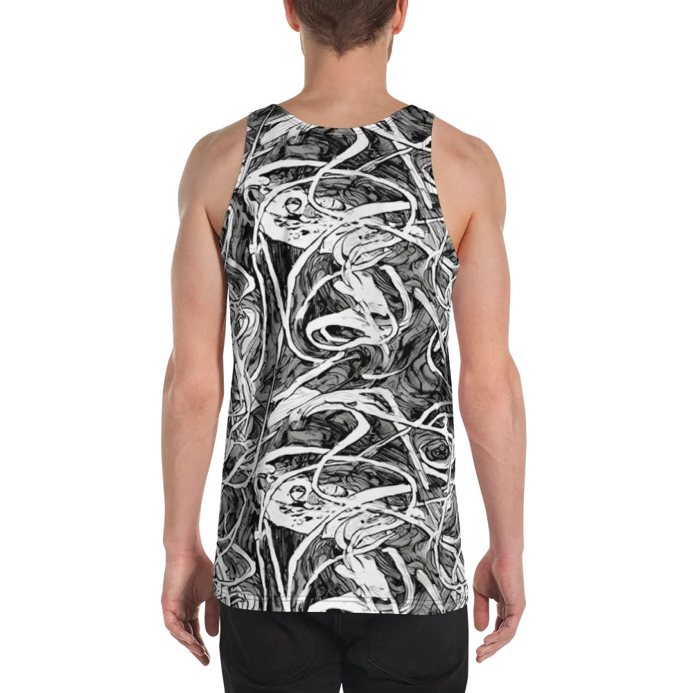 Inkstorm Flow on Men's Tank Top — Back