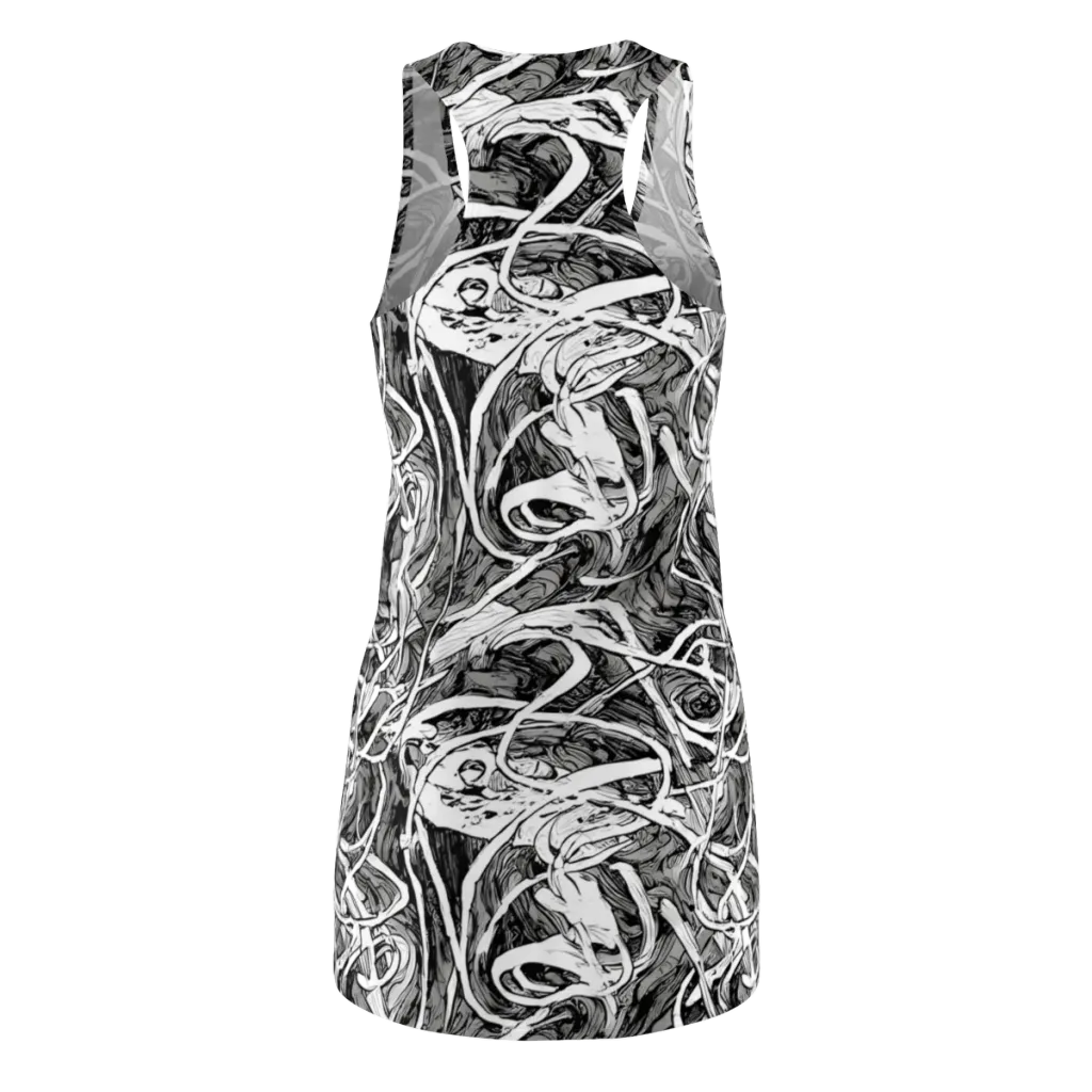 Inkstorm Flow on Racerback Dress — Back