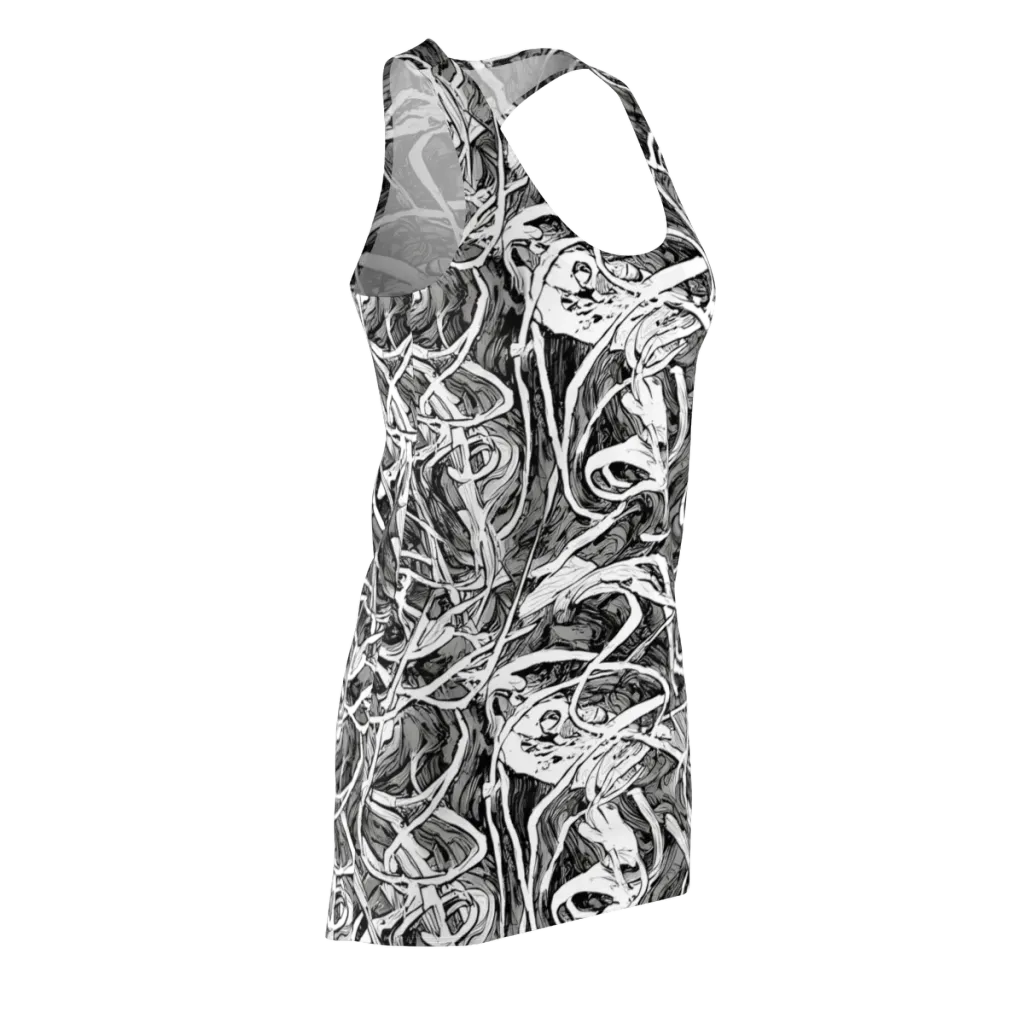 Inkstorm Flow on Racerback Dress — Front Side