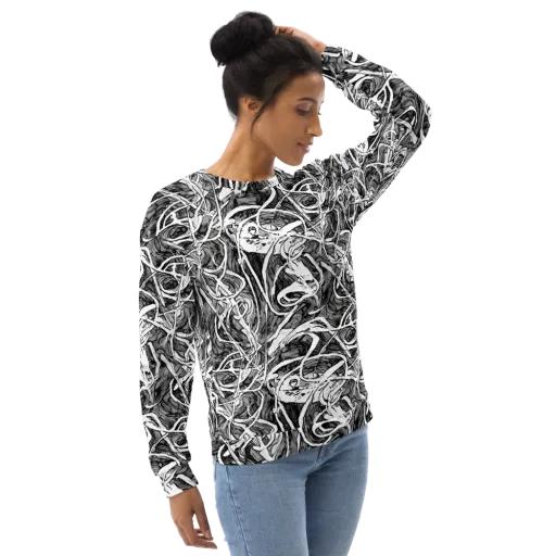 Inkstorm Flow on a Sweatshirt